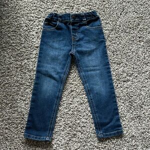 4T toddler girl blue jeans with adjustable waist